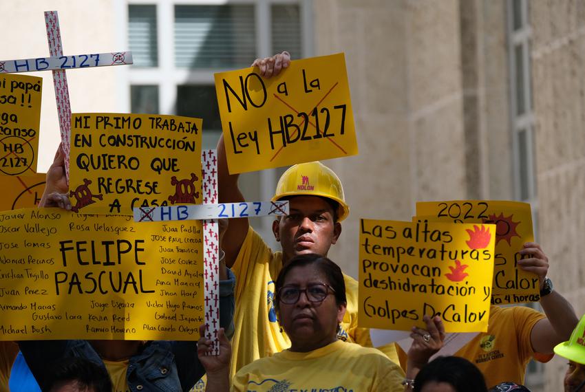 Texas House Bill 2127 Draws Strong Opposition in Houston as Immigrant Workers and Allies Rally Outside City Hall (Photo: Houston Press)